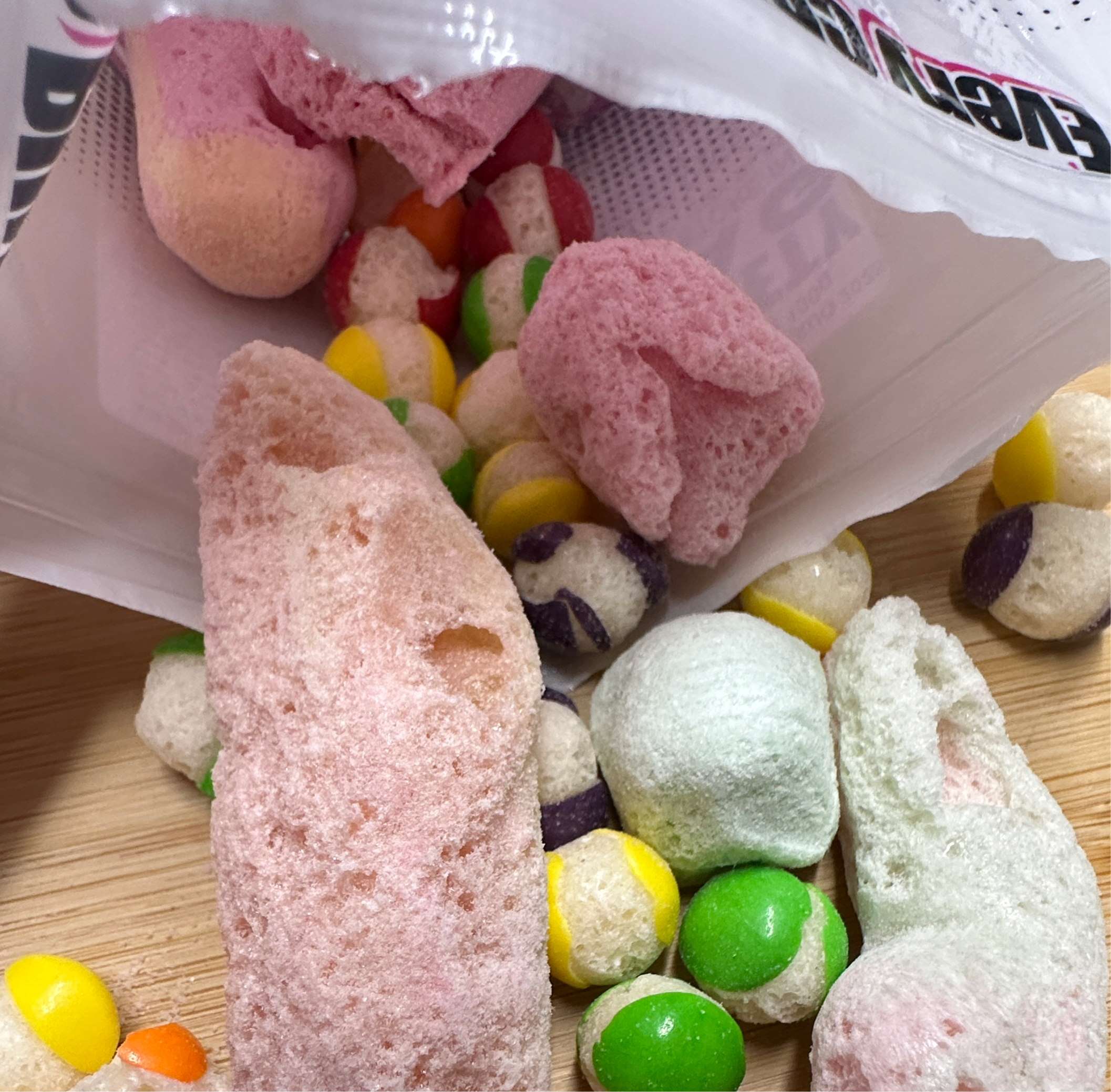 Freeze dried candies