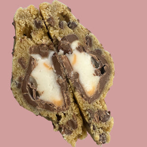 Creme Egg Stuffed Cookie