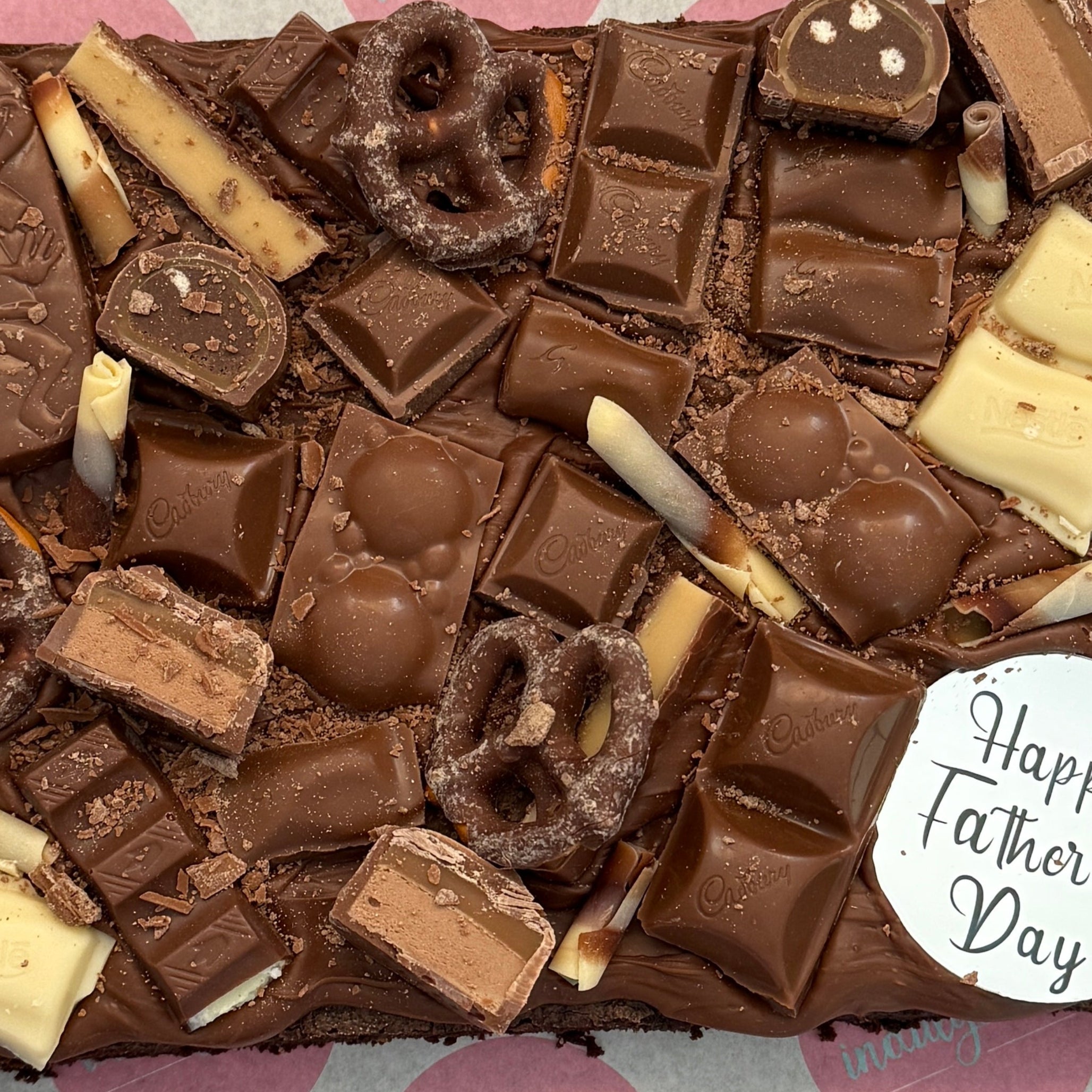 Father's Day Brownie Slab