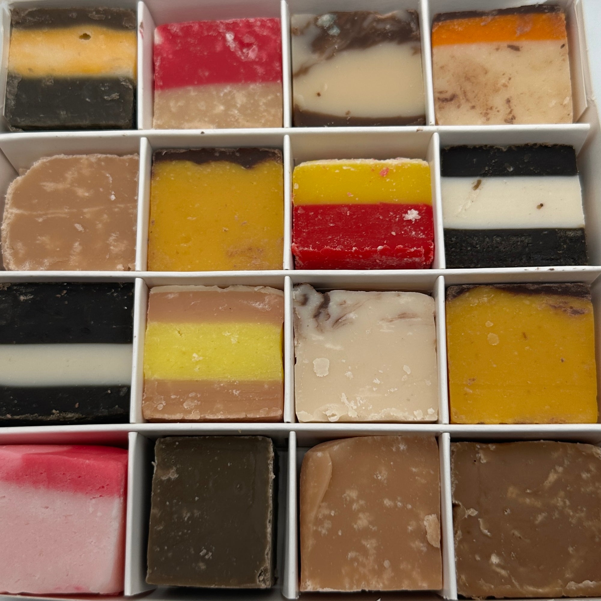Mixed fudge close up view