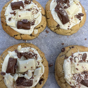 4 Milkybar and galaxy cookies